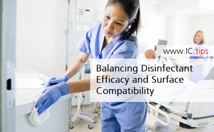 Balancing Disinfectant Efficacy and Surface Compatibility
